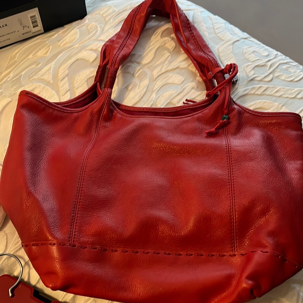 Sax red purse never used